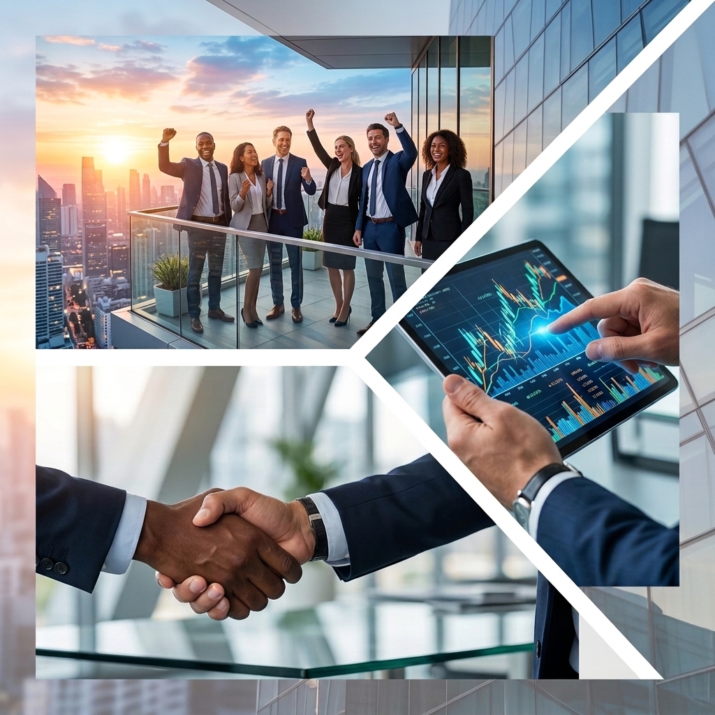 Business Growth Collage